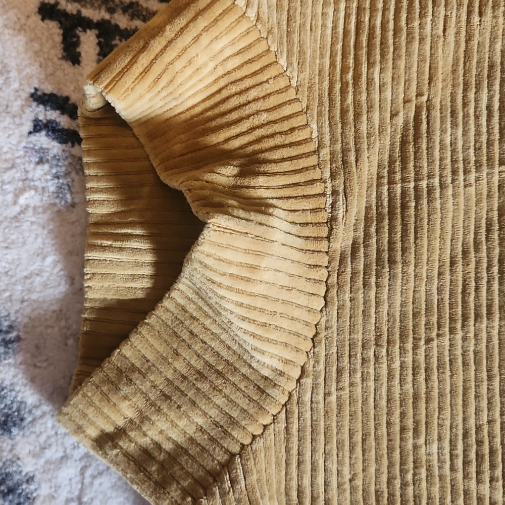 Madewell Texture & Thread Velour Corduroy Mock Neck Top - Picture 6 of 9
